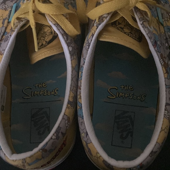 Size 10 itchy and scratchy van’s perfect grip lean lasses sole little stains - Picture 5 of 6